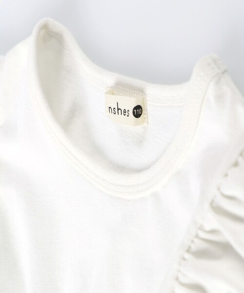 BRANSHES（ブランシェス）の「ペプラムデザイン6分袖Tシャツ（Tシャツ/カットソー・キッズ・ライム/ブルー・100/120/130/150/140/110）」の5枚目の写真