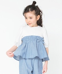 BRANSHES | ペプラムデザイン6分袖Tシャツ(Tシャツ/カットソー)