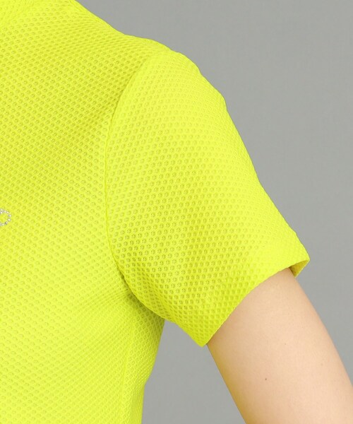 adabat（アダバット）の「◆ワッフル素材 半袖モックネックプルオーバー（Tシャツ/カットソー・レディース・ブラック/レモンイエロー・42/40/38/36）」の7枚目の写真