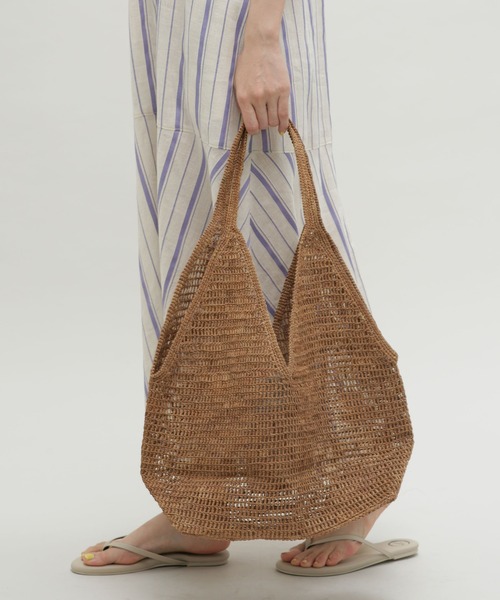 MADE IN MADA（メイドインマダ）の「MADE IN MADA/OMBINISOA BAG（トートバッグ・レディース・ライトブラウン/ナチュラル・FREE）」の2枚目の写真