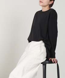 裏毛ヘンリーネックプルオーバー