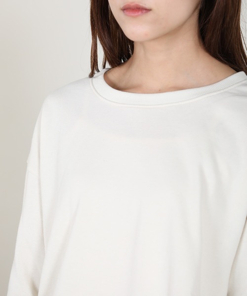 aity(アイティ)の「裏毛ヘンリーネックプルオーバー(スウェット・レディース・ブルー/ブラック/アイボリー/カーキ・M)」の5枚目の写真
