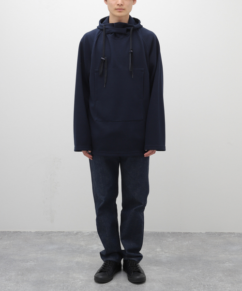 URU(ウル)の「【URU / ウル】HOODED PARKA(パーカー・メンズ・ネイビー・2/3)」の4枚目の写真