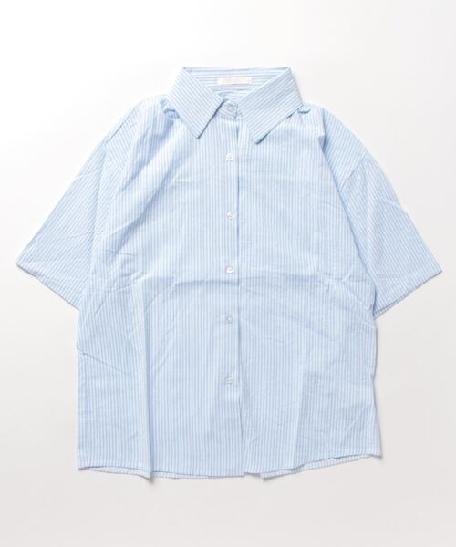 frunco（フランコ）の「stripes summer shirt（シャツ/ブラウス・レディース・グリーン/ブルー/イエロー/ピンク・FREE）」の8枚目の写真