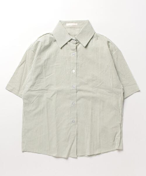 frunco（フランコ）の「stripes summer shirt（シャツ/ブラウス・レディース・グリーン/ブルー/イエロー/ピンク・FREE）」の7枚目の写真