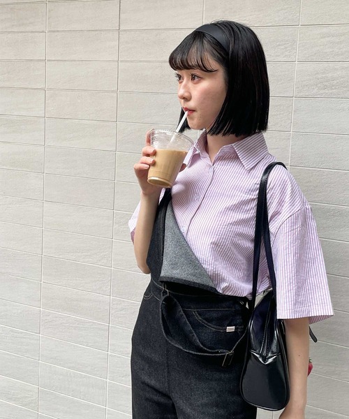 frunco（フランコ）の「stripes summer shirt（シャツ/ブラウス・レディース・グリーン/ブルー/イエロー/ピンク・FREE）」の14枚目の写真