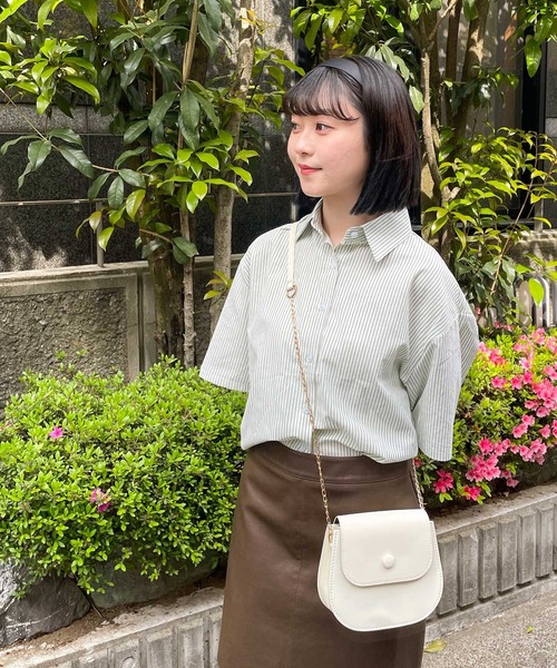frunco（フランコ）の「stripes summer shirt（シャツ/ブラウス・レディース・グリーン/ブルー/イエロー/ピンク・FREE）」の13枚目の写真