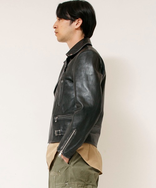Johnbull（ジョンブル）の「レザーライダースジャケット（ライダースジャケット・メンズ・ブラック・LARGE/MEDIUM）」の3枚目の写真