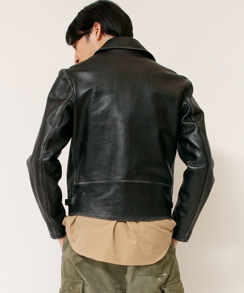 Johnbull（ジョンブル）の「レザーライダースジャケット（ライダースジャケット・メンズ・ブラック・LARGE/MEDIUM）」の4枚目の写真