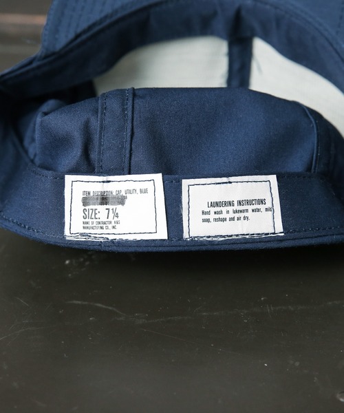 MILITARY（ミリタリー）の「実物 新品 デッドストック 米軍 80's U.S.NAVY ユーティリティーキャップ（キャップ・メンズ・ブルー・7 1/4）」の3枚目の写真