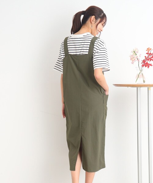 Cutie Blonde（キューティーブロンド）の「◆【大人に着こなす】ミリタリー ナイロン ジャンスカ（スカート・レディース・カーキ/ライトベージュ・00）」の8枚目の写真