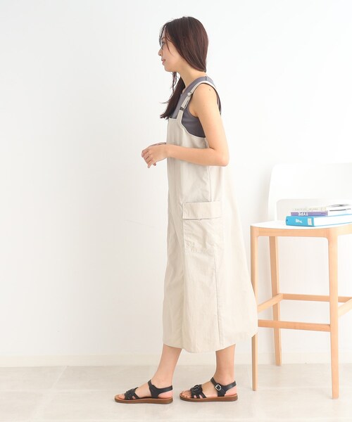 Cutie Blonde（キューティーブロンド）の「◆【大人に着こなす】ミリタリー ナイロン ジャンスカ（スカート・レディース・カーキ/ライトベージュ・00）」の9枚目の写真