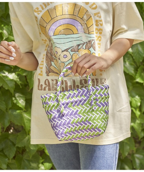 anap mimpi(アナップミンピ)の「配色ミニカゴトートバッグ(トートバッグ・レディース・ピンク/パープル/イエロー・FREE)」の8枚目の写真