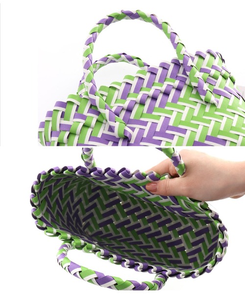 anap mimpi(アナップミンピ)の「配色ミニカゴトートバッグ(トートバッグ・レディース・ピンク/パープル/イエロー・FREE)」の15枚目の写真