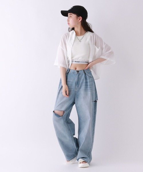 コラボ‼️リメイクデニムサボちゃん♡大きめ コラボ‼️リメイクデニムサボちゃん♡大きめ 【公式通販】