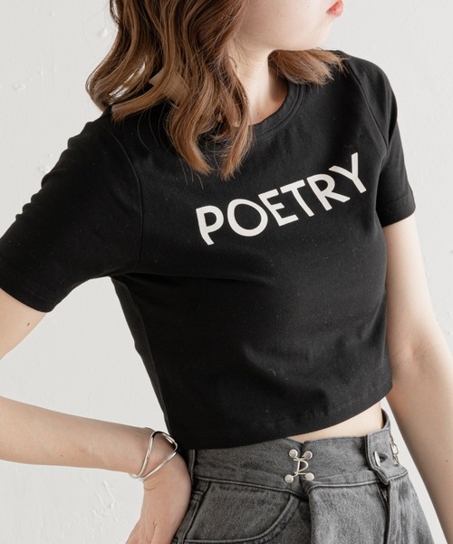 Chico(チコ)の「ロゴチビT(Tシャツ/カットソー・レディース・ブラック/ホワイト/ピンク/イエロー・FREE)」の2枚目の写真