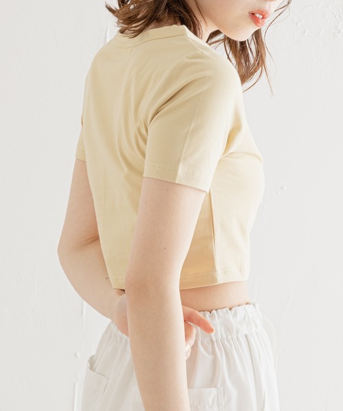 Chico(チコ)の「ロゴチビT(Tシャツ/カットソー・レディース・ブラック/ホワイト/ピンク/イエロー・FREE)」の19枚目の写真