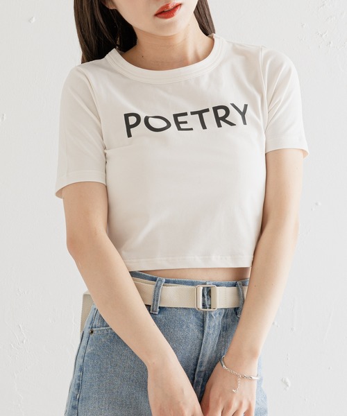 Chico(チコ)の「ロゴチビT(Tシャツ/カットソー・レディース・ブラック/ホワイト/ピンク/イエロー・FREE)」の5枚目の写真