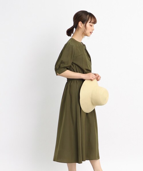 DRESKIP(ドレスキップ)の「◆【1枚でさらりと○】お出かけに着ていきたい! レディーなスキッパーワンピース(ワンピース・レディース・カーキ/サンドベージュ/ネイビー・04/02/03)」の9枚目の写真
