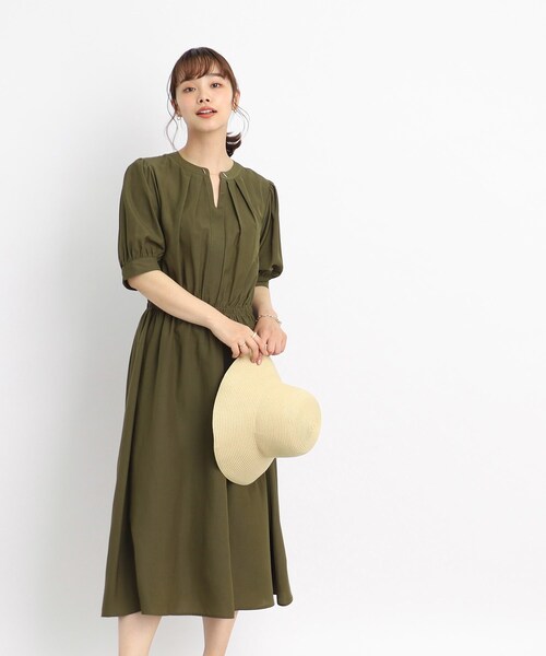 DRESKIP(ドレスキップ)の「◆【1枚でさらりと○】お出かけに着ていきたい! レディーなスキッパーワンピース(ワンピース・レディース・カーキ/サンドベージュ/ネイビー・04/02/03)」の10枚目の写真