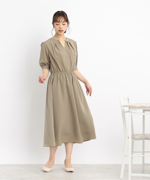 DRESKIP(ドレスキップ)の「◆【1枚でさらりと○】お出かけに着ていきたい! レディーなスキッパーワンピース(ワンピース・レディース・カーキ/サンドベージュ/ネイビー・04/02/03)」の18枚目の写真