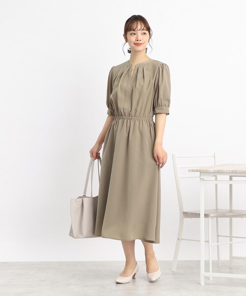DRESKIP(ドレスキップ)の「◆【1枚でさらりと○】お出かけに着ていきたい! レディーなスキッパーワンピース(ワンピース・レディース・カーキ/サンドベージュ/ネイビー・04/02/03)」の19枚目の写真