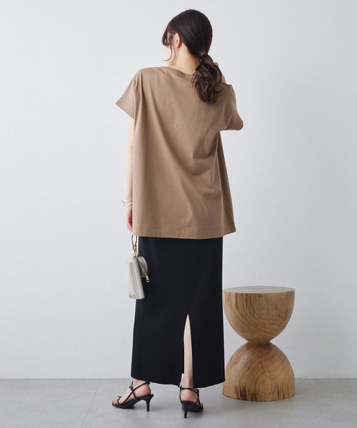 PUAL CE CIN(ピュアルセシン)の「シンプルロゴプリントTシャツ(Tシャツ/カットソー・レディース・ベージュ/オフホワイト/チャコールグレー・FREE)」の20枚目の写真