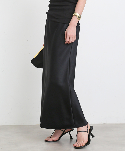 ドゥーズィエムクラスMinimal Satin Midi スカート Deuxieme Classe（ドゥーズィエムクラス）の「*Minimal Satin