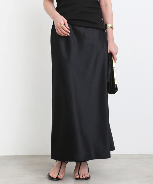 ドゥーズィエムクラスMinimal Satin Midi スカート Deuxieme Classe（ドゥーズィエムクラス）の「*Minimal Satin