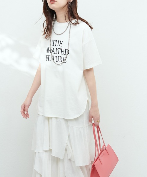 natural couture(ナチュラルクチュール)の「汗染み防止接触冷感T(Tシャツ/カットソー・レディース・ホワイト系その他/グリーン/ブラック/オフホワイト・FREE)」の5枚目の写真