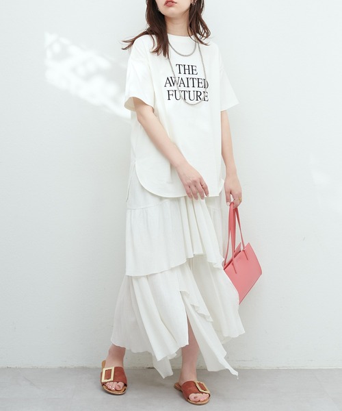 natural couture(ナチュラルクチュール)の「汗染み防止接触冷感T(Tシャツ/カットソー・レディース・ホワイト系その他/グリーン/ブラック/オフホワイト・FREE)」の7枚目の写真