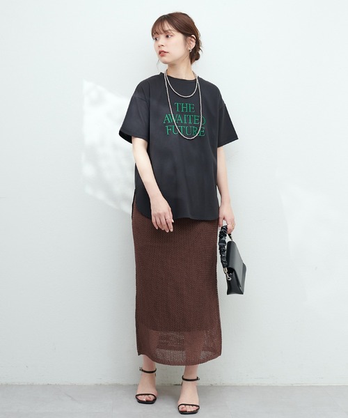 natural couture(ナチュラルクチュール)の「汗染み防止接触冷感T(Tシャツ/カットソー・レディース・ホワイト系その他/グリーン/ブラック/オフホワイト・FREE)」の18枚目の写真