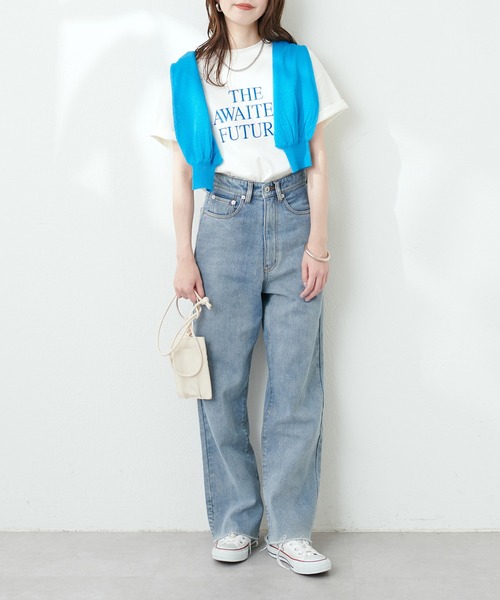 natural couture(ナチュラルクチュール)の「汗染み防止接触冷感T(Tシャツ/カットソー・レディース・ホワイト系その他/グリーン/ブラック/オフホワイト・FREE)」の10枚目の写真