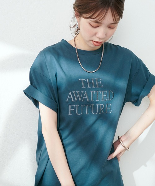 natural couture(ナチュラルクチュール)の「汗染み防止接触冷感T(Tシャツ/カットソー・レディース・ホワイト系その他/グリーン/ブラック/オフホワイト・FREE)」の22枚目の写真