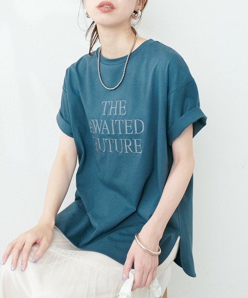 natural couture(ナチュラルクチュール)の「汗染み防止接触冷感T(Tシャツ/カットソー・レディース・ホワイト系その他/グリーン/ブラック/オフホワイト・FREE)」の21枚目の写真