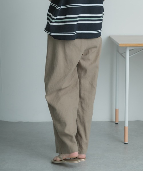 FORK&SPOON(フォークアンドスプーン)の「FORK&SPOON ヘリンボーンイージーパンツ(その他パンツ・レディース・ブラック/グリーン系その他・1/2)」の11枚目の写真