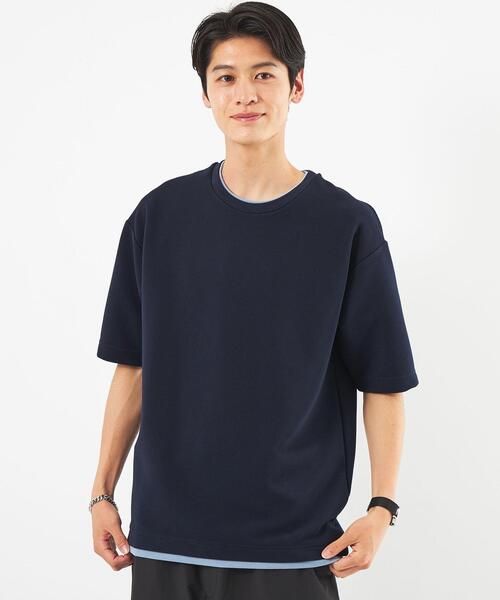 エステルスパンリップルフェイクレイヤードTシャツ エステルスパンリップルフェイクレイヤードTシャツ｜MEN'S