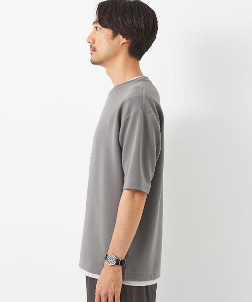 エステルスパンリップルフェイクレイヤードTシャツ エステルスパンリップルフェイクレイヤードTシャツ｜MEN'S