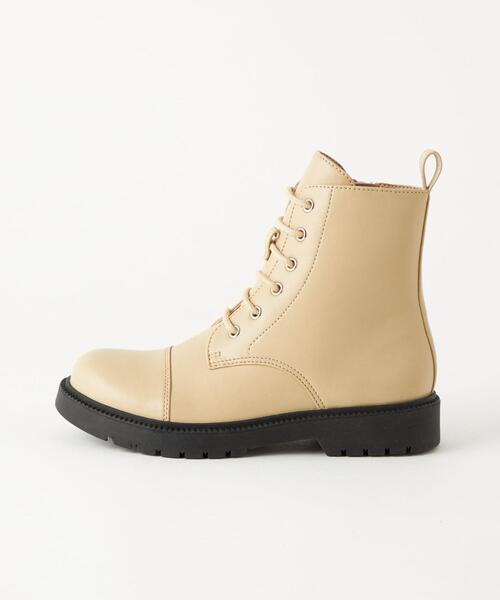 green label relaxing（グリーンレーベルリラクシング）の「レースアップ ブーツ 17cm-21cm（ブーツ・キッズ・ブラック/ベージュ・17cm/18cm/19cm/20cm/21cm）」の2枚目の写真