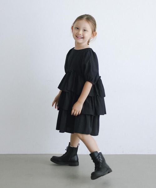 green label relaxing（グリーンレーベルリラクシング）の「レースアップ ブーツ 17cm-21cm（ブーツ・キッズ・ブラック/ベージュ・17cm/18cm/19cm/20cm/21cm）」の4枚目の写真