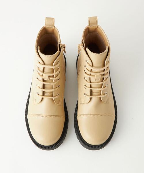 green label relaxing（グリーンレーベルリラクシング）の「レースアップ ブーツ 17cm-21cm（ブーツ・キッズ・ブラック/ベージュ・17cm/18cm/19cm/20cm/21cm）」の10枚目の写真