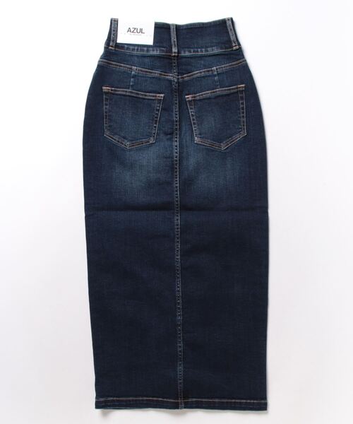 AZUL by moussy(アズールバイマウジー)の「AZUL DENIM/ハイウエストスカート(デニムスカート・レディース・ダークブルー/ライトブルー/ブラック/ホワイト/ベージュ・X-SMALL/SMALL/MEDIUM/LARGE)」の6枚目の写真