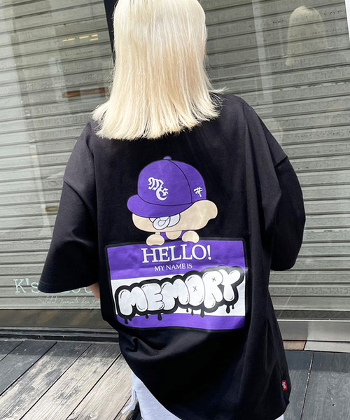 #MEMORY(メモリー)の「【MEMORY】バブちゃん バックプリント Tシャツ / Bab-chan Back Print T-shirt(Tシャツ/カットソー・メンズ・ホワイト/ネイビー/ブラック・FREE)」の2枚目の写真