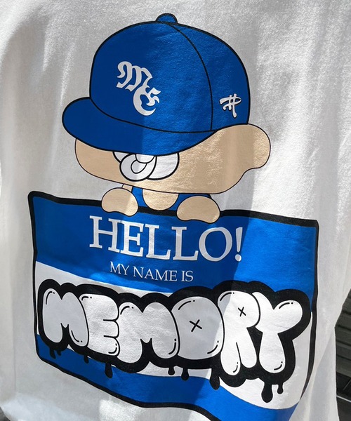 #MEMORY(メモリー)の「【MEMORY】バブちゃん バックプリント Tシャツ / Bab-chan Back Print T-shirt(Tシャツ/カットソー・メンズ・ホワイト/ネイビー/ブラック・FREE)」の15枚目の写真
