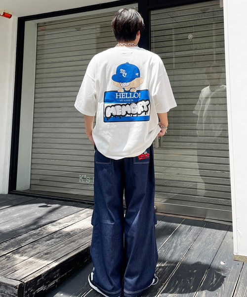 #MEMORY(メモリー)の「【MEMORY】バブちゃん バックプリント Tシャツ / Bab-chan Back Print T-shirt(Tシャツ/カットソー・メンズ・ホワイト/ネイビー/ブラック・FREE)」の13枚目の写真