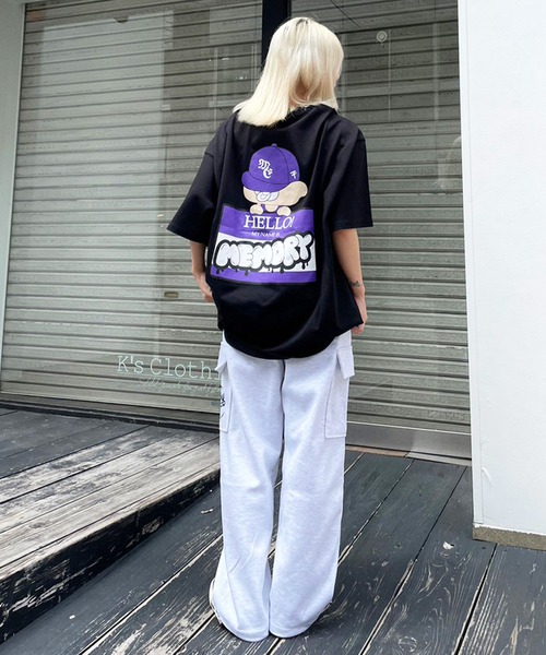#MEMORY(メモリー)の「【MEMORY】バブちゃん バックプリント Tシャツ / Bab-chan Back Print T-shirt(Tシャツ/カットソー・メンズ・ホワイト/ネイビー/ブラック・FREE)」の18枚目の写真