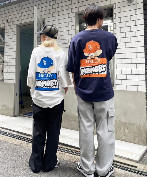 #MEMORY(メモリー)の「【MEMORY】バブちゃん バックプリント Tシャツ / Bab-chan Back Print T-shirt(Tシャツ/カットソー・メンズ・ホワイト/ネイビー/ブラック・FREE)」の10枚目の写真