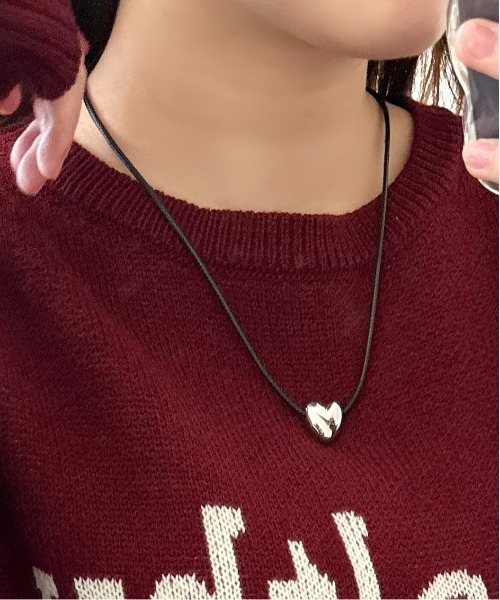 apres jour mignon(アプレジュールミニョン)の「【apresjour mignon×ARIAZ】ハートチョーカーネックレス(ネックレス・レディース・シルバー/ゴールド・ONESIZE)」の9枚目の写真