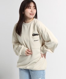 Salong hameu（サロン ハミュー）の「犬・猫 ワンポイント刺繍 ポケットスウェットトップス メンズ レディース/トレーナープルオーバー（スウェット・メンズ）」