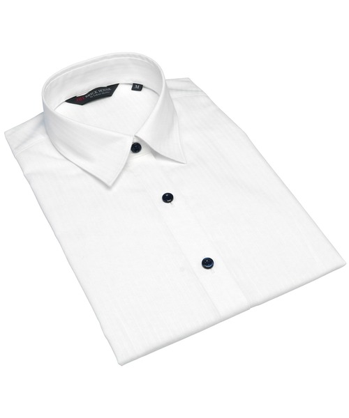 TOKYO SHIRTS(トウキョウシャツ)の「透け防止 形態安定ノーアイロン レギュラー 7分袖ビジネスワイシャツ(ビジネスシャツ・レディース・ホワイト・LL/S/M/L/XL)」の1枚目の写真